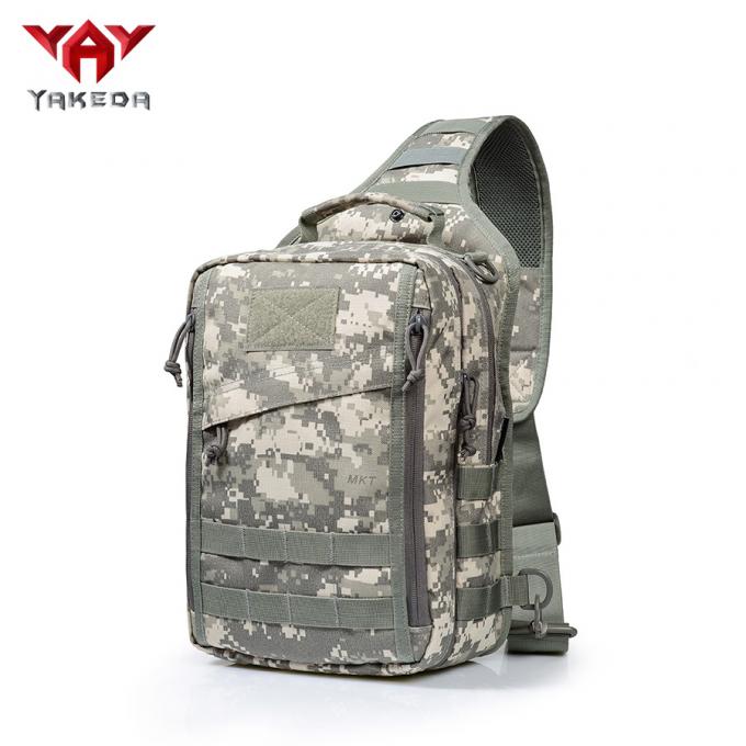 Outdoor Small Tactical Sling Pack for Handgun With Multiple Zippered Pockets