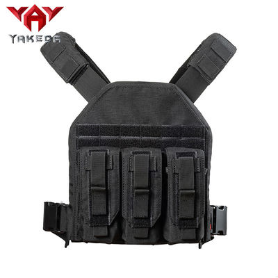 Çin Black 1000D nylon Adjustable Tactical Gear Vest For Combat Training Tedarikçi