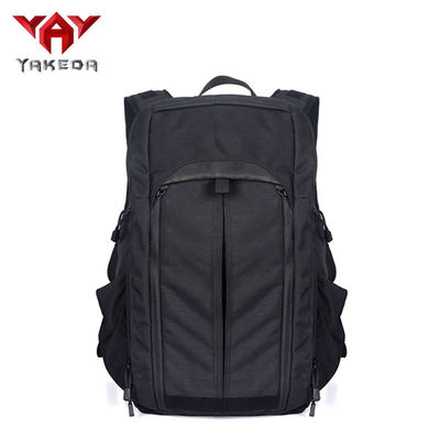 Çin Black Casual Military Fabric Tactical Day Pack / 25L Folding Travel Daypack Tedarikçi